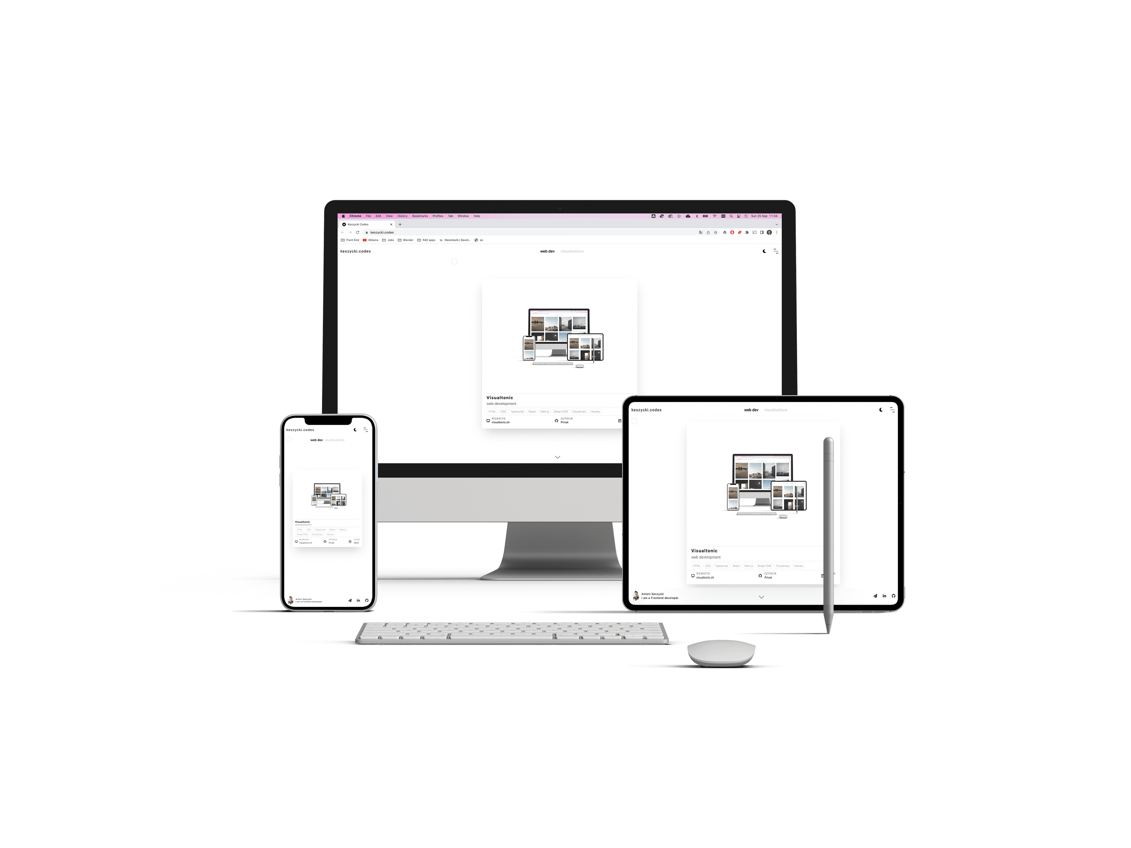 picture of portfolio website